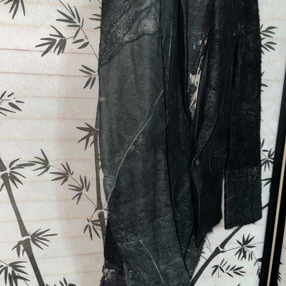 Rare 🔥 Tuesday Night Band Practice Distress Suede Leather Jacket Men Size S - Picture 10 of 13